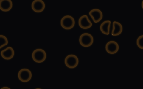 MORPHOGEN 构形发生器，金棕色珊瑚状图灵斑图在微光暗场中自组织生长